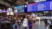 Hauptbahnhof Zürich: Die Pilotkampagne hat die Jungfraubahnen Management AG gebucht. (Bild zVg)
