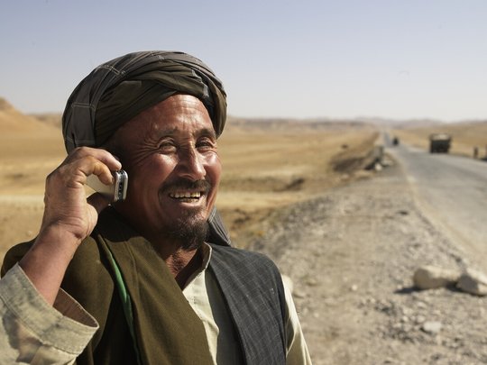 Probleme beim Empfang? Zumindest in Kabul hat es bis jetzt nur wenige gegeben für die Taliban...              (Bild: Afghanistan Analysts Network)