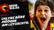 Der neue Slogan «Bern Rules» spielt mit der Doppeldeutigkeit von politischer und sportlicher Führung in der Bundeshauptstadt... (Bild: Screenshot Youtube)