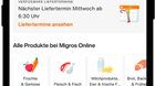 Die Werbeformate sollen dort zünden, wo Kaufentscheide fallen per Klick oder Scroll... (Bild: Screenshot migros.ch)