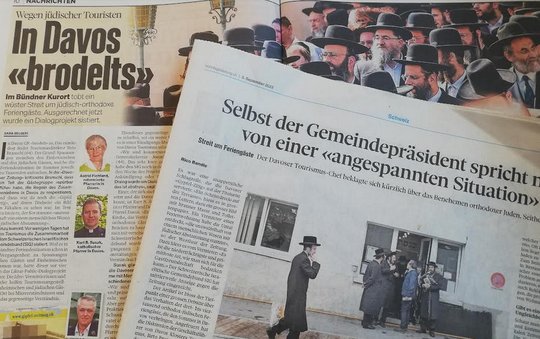Über den Davoser Konflikt schreiben Schweizer Medien ganz unterschiedlich...(Bild: zVg)