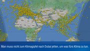 Die VBZ kritisieren die Flugreisen der Teilnehmenden. Nur: Mit dem Tram schaffen es nicht alle nach Dubai...