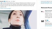 Wiktorija Roschtschina hat unter Zwang ihren russischen Häschern für die gute Behandlung während ihrer Gefangenschaft gedankt...       (Screenshot Twitter)