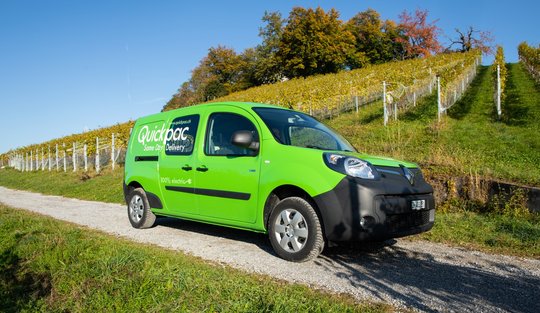 Flächendeckend mit Elektroautomobilen. Zu den Kunden von Quickpac zählen führende Versandhändler und Onlineshops aus der Schweiz und dem nahen Ausland…            (Bild: zVg)