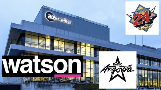 Zukäufe Radio 24 und Argovia und nationales TV-Geschäft brachten Umsatz
