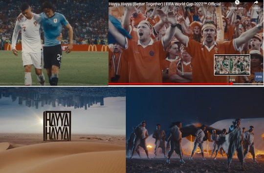 Screenshot-Collage aus dem Videoclip von «Hayya Hayya»... 