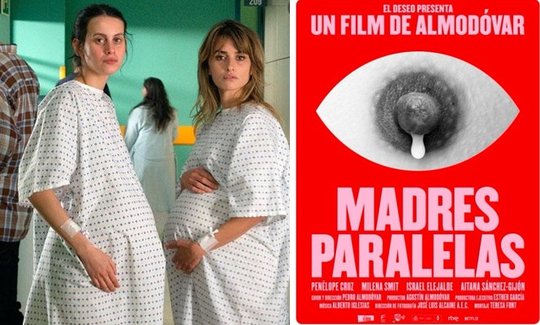 Das umstrittene Poster und ein Szenenbild aus dem neusten Film von Almodóvar... 
