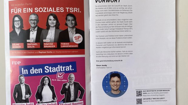 Ist das Online-Magazin «Tsüri» auch eine Polit-PR-Agentur? (Bild: Screenshot Sondermagazin)