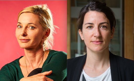 Michèle Binswanger (l.) will mehr Zeit fürs Schreiben, Denise Jeitziner übernimmt Co-Leitung zusammen mit Philippe Zweifel... (Bild © Tamedia)