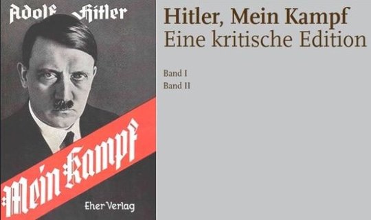 Das Buchcover zum Original und die graue Sachlichkeit für die kommentierte Neuauflage des Münchner Instituts für Zeitgeschichte...