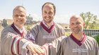 Frank Schlottmann von der msg Group, FDP-Nationarat Christian Wasserfallen und der designierte Head Coach Remo Tschanz (v.l., Bild: zVg)