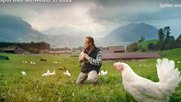 Eifach natürlech, eifach vo hie, eifach guet...         (Screenshot TV-Spot Gallosuisse)