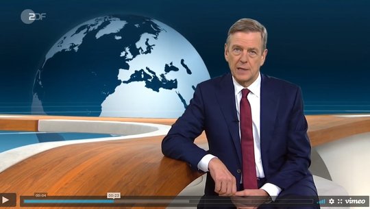 ZDF-Sprecher Claus Kleber legt bei seinen Moderationen beim * eine Kunstpause ein...                   (Bild: ZDF)