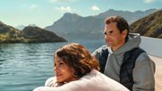 Auf dem Vierwaldstättersee unterwegs: Tennis-Ass Federer und Oscar-Gewinnerin Berry... (Bild: zVg / © ST)