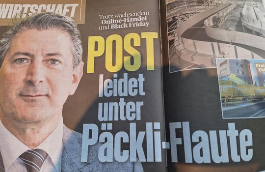 Die-Post auf Anfrage des Klein Reports: «Die genannte Schätzung von 184 Millionen Paketen für das Jahr 2023 ist spekulativ...»