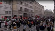 Der umstrittene Slogan «From the river to the sea, Palestine will be free» stand im Zentrum mehrerer Beanstandungen bei einem «Tagesschau»-Beitrag… (Bild: Screenshot SRF-«Tagesschau»)