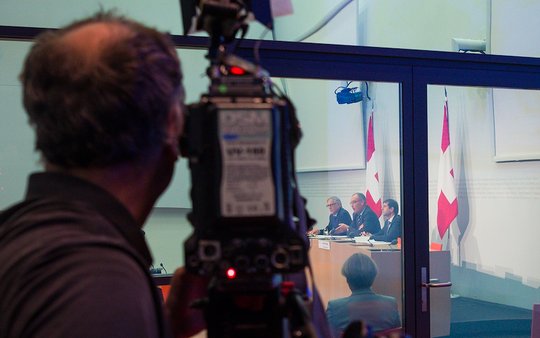 Der Bundesrat setzt auf die Macht von Ton und Bild: Er schafft ein «audiovisuelles Zentrum» für Videospots auf Instagram und Co. (© Bild: Bundeskanzlei)
