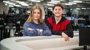 Die Hosts von SRF News auf TikTok: Franny und Leon…              (Bild: SRF)