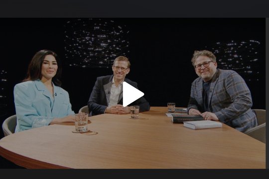  Samira El Ouassil, Fritz Breithaupt und Wolfram Eilenberger sprachen über Narrative und wie diese Erzählungen unser Leben bestimmen...     (Screenshot SRF Philosophie)