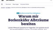 Adieu: Im «Magazin» schrieb Nina Kurz ihre letzte Kolumne diesen Monat. (Bild Screenshot Tamedia)