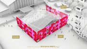 Im «BYE BYE CUBE» kann man in die Zukunft blicken: Die neue Festhalle geht 2025 auf... (Bild: zVg)