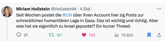 Journalistin-Miriam-Hollstein-deckt-UN-Bias-gegen-Israel-auf-wie-KleinReport-berichtet