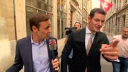 SRF-Journalist Marc Meschenmoser mit Pierre Maudet: «Die Sichtweise des Politikers kam insgesamt unzureichend zum Ausdruck.»
