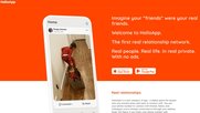 «Hallo App» setzt auf wirkliche Bekannte statt anonymer «Freunde» und Influencer...      (Screenshot Webseite)