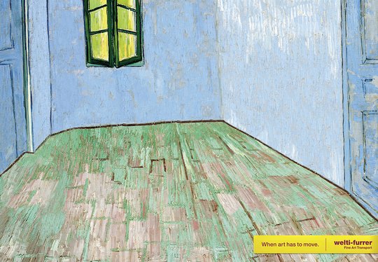 Die Print- und Plakat-Kampagne «When art has to move» für Welti-Furrer Fine Art Transport ist gleich viermal nominiert...     (Bild: Ruf Lanz)