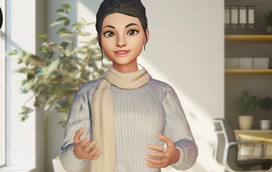 Sympathisch, künstlich, gut? Avatar «Ella» soll frühe Unterstützung bei Job-Schwierigkeiten sorgen... (Bild: zVg)