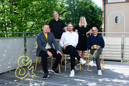 Das neue Führungsteam von Scholz & Friends Zürich, (v.l.): David Fischer, Christian Vosshagen, Mathias Rösch, Ella Papadakis, Tobias Händler…             (Bild: zVg)