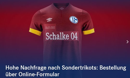 Das Gazprom-Logo auf der Mitte der Brust wurde überklebt...           (Screenshot Fanshop)