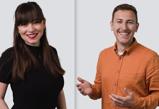 Leiten gemeinsam den Bereich Growth & Client Relations bei Dept Zürich: Isabell Voss und Philipp Griesser…