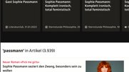 Sophie Passmann überall: Mit sage und schreibe 3939 Beiträgen erreicht die «Neo-Feministin» auf SRF ein Riesenpublikum. (Bild Screenshot)