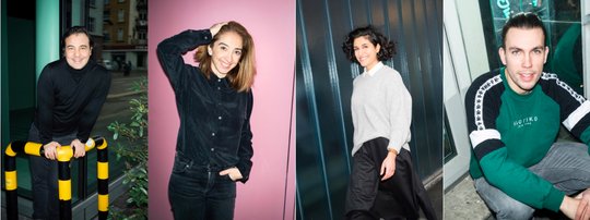 Das neue Tuna-Team: Tufan Tuna, Derya Tuna, Rojda Oernek, Timo Stump (v.l.; Bild zVg) 