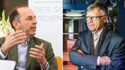 Für Pietro Supino (l.) von der TX Group und Peter Wanner mit CH-Media (AZ-Medien und Regionalmedien) wurde der 13. Februar nicht zum Glückstag...