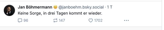 NeuerShitstormvonJanBohmermannwegenAuferstehungs-PostingwieKleinReportberichtet