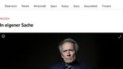 «Der Form nach war der Artikel als Interview gestaltet, nicht als Porträt.  So musste hier der Eindruck entstehen, es handelte sich um ein neues Interview…» Stellungnahme des «Kurier» vom 3. Juni, 18.15 Uhr    (Bild: screenshot «Kurier»)