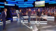 So gefiel es Urs Meier: Beim Torwandschiessen am 14. Juli 2018 im «aktuellen Sportstudio» des ZDF... (© sreenshot sprtstudio)