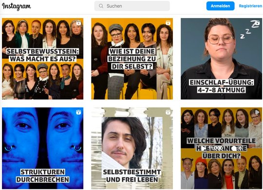  Zum Beispiel beim SRF-Format «We, Myself & Why»: Die «Vermischung» von Redaktion und Community stösst bei älteren Usern auf Unverständnis. (Bild Screenshot Instagram)