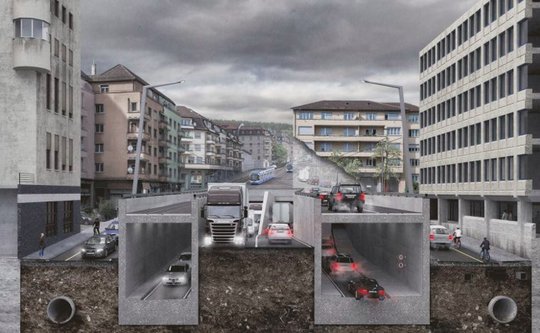 Politikum Rosengargen-Tunnel: Verkehrskommission des Zürcher Kantonsrats reichte Strafanzeige gegen NZZ und «Tagi» ein. (© Nightnurse Images)