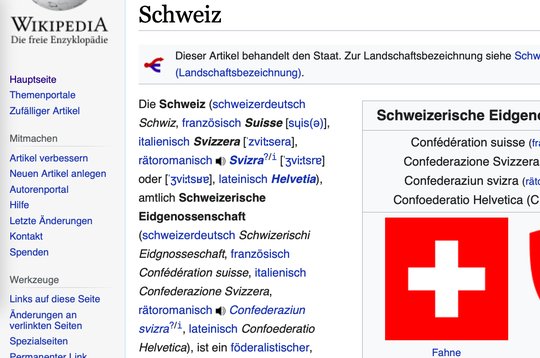 Auf Sand gebaut: Die Artikel der Online-Enzyklopädie werden für die Ewigkeit gespeichert. (Bild Screenshot)