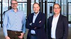 Laurent Gilliéron, Stv. Chefredaktor und Leiter Visuelles, Federico Bragagnini, Chefredaktor, und Sandro Mühlebach, Stv. Chefredaktor und Leiter deutschsprachige Redaktion... (v.l.; Foto: © Keystone / C. Beutler)