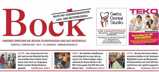 Printausgabe des «Schaffhauser Bock» bereits eingestellt...