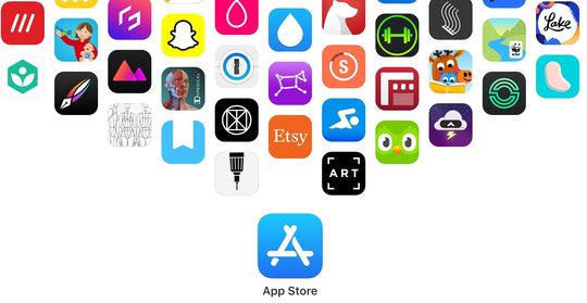 Vorderhand bleibt es bei 15 bis 30 Prozent Abgaben an den Konzern bei einem Kauf im App-Store...                                                                                    (Screenshot App-Store)