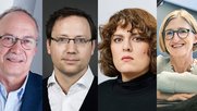 NZZ-Bildergalerie (zVg.): Gerhard Schwarz, René Scheu, Patti Basler und Monika Bütler... (v.l.n.r.)