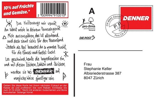 Clevere Technik: Wer ein Video in einer Online-Anzeige zu Ende schaut, bekommt per Post einen Gutschein für 10 Prozent Rabatt...