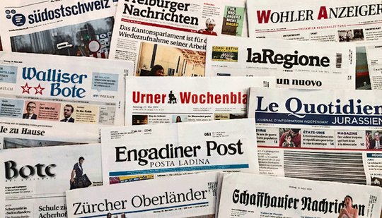 Es rauscht im Blätterwald: Die Unabhängigkeit der Lokalmedien wird derzeit laut verhandelt... (Bild: PD Schweizer Medien)