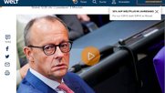 Friedrich Merz akzeptiert nicht die argumentative Schwäche seiner Aussagen, sondern entschuldigt sich dafür, allenfalls «Gefühle verletzt zu haben». (Screenshot Welt)
