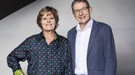 Esther Girsberger und Urs Hofmann, der ab März 2024 als Co-Leiter der Ombudsstelle der SRG Deutschschweiz startet…    (Bild © SRG.D/Mirco Rederlechner)